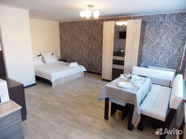 

Квартира-студия, 34 м², 2 кровати