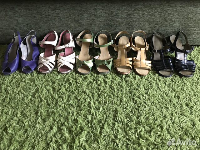 Босоножки 37,5-38 р-р, 5 пар за 350