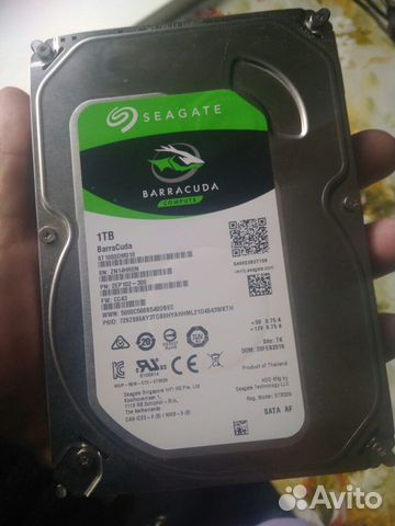 1 тб Seagate 7200 BarraCuda