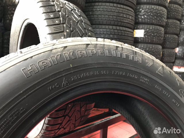 R16 205/60 Nokian Hakkapeliitta 7 пара