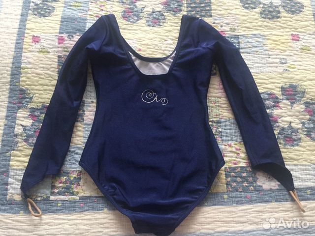 Купальник гимнастический синий