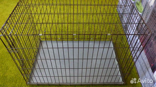 Клетка для собак (железная) 107 см. на 70 см купить на Зозу.ру - фотография № 2