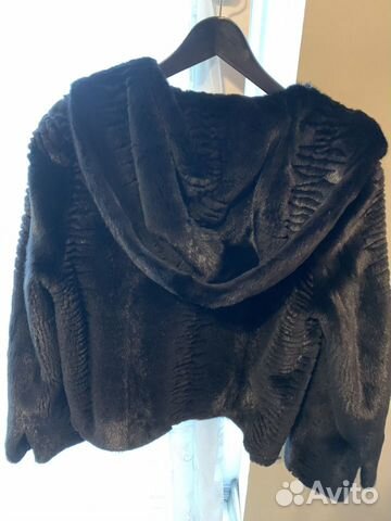 Шуба- Куртка норковая с капюшоном