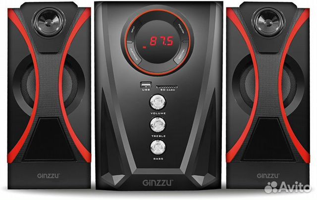 Современный миницентр с bluetooth 2.1 Ginzzu NEW
