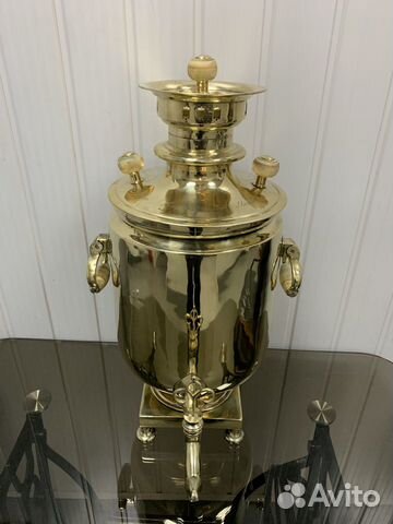 Самовар угольный на дровах 8- 9 л пуля Клеймо