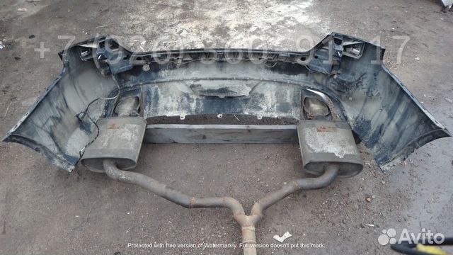 Накладка на задний бампер Caractere для Audi A4 B8