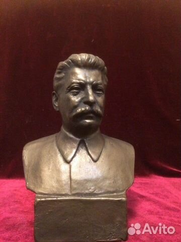 Бюст Сталина 1938 г. М. Дыдыкин СССР, гжель завод