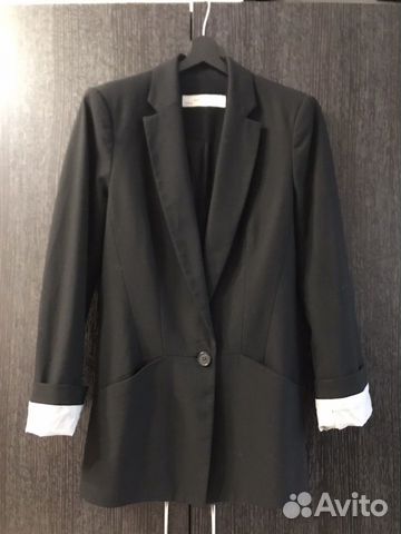 Удлинённый пиджак zara basic