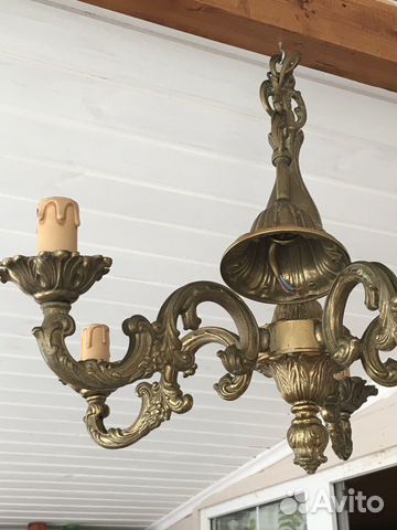 Люстра, бронза, Франция,50-ые г
