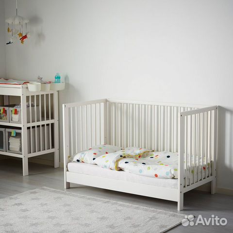 Детская кровать с матрасом IKEA Гулливер 120x60
