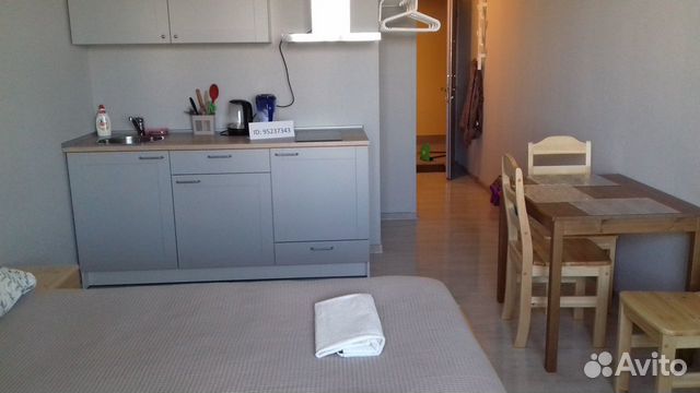 

Квартира-студия, 25 м², 2 кровати