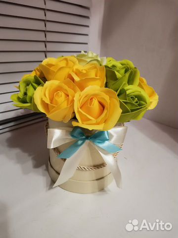 Букетики из мыльных роз