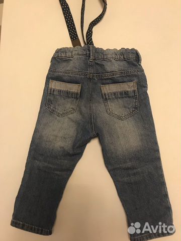 Джинсы детские H&M на подтяжках