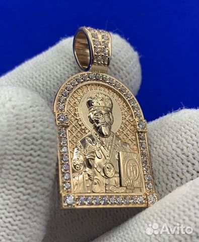 Золотая икона Николай Чудотворец Золотая икона Николай Чудотворец