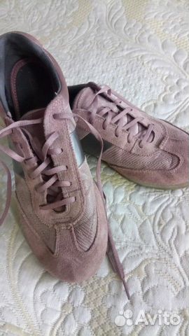 Кеды Clarks натур замша