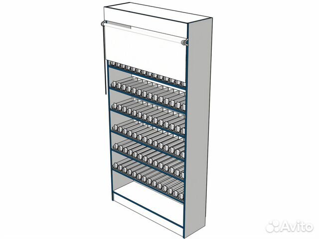 Шкаф сигаретный с рулонной шторой
