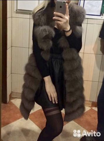 Шуба из песца