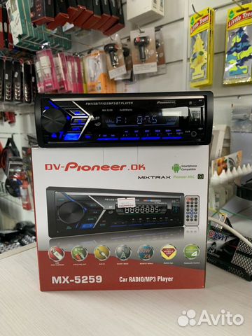 Магнитола 1din pioneer ok.Автомагнитола 1din