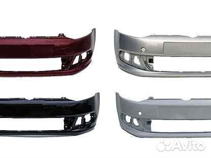 Бампер передний серый Volkswagen Polo Поло 2010-15