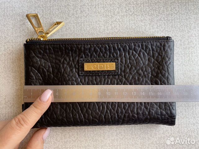 Кошелек кожаный черный Lodis