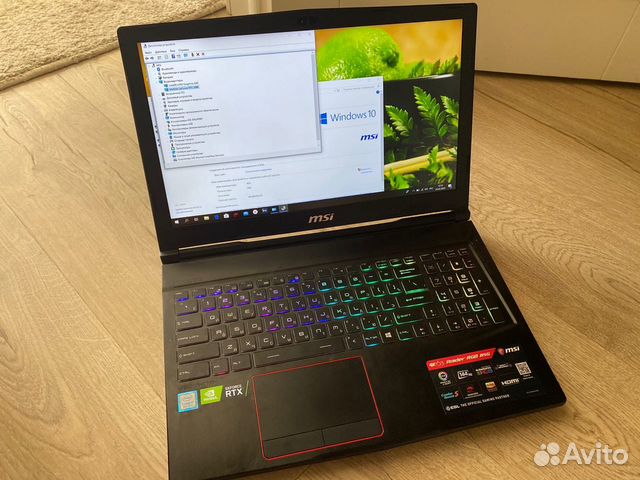 MSI Raider GE63 (core i7, RTX 2080) на гарантии