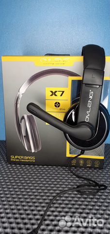 Игровые Стерео Наушники X7 Super Bass c Микрофоном