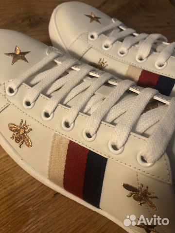 Gucci кеды ace с вышивкой Gucci кеды ace с вышивкой