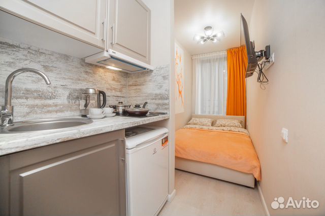 

Квартира-студия, 10 м², 1 кровать