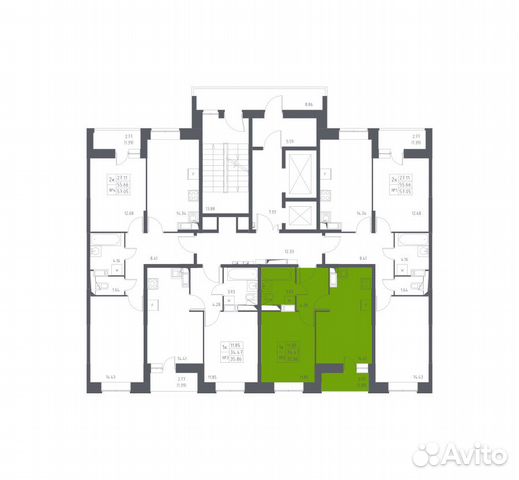 1-к квартира, 35.9 м², 17/17 эт.