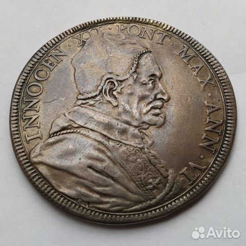 1 талер Папа Римский Иннокентий XII (1691-1700гг.) 1 талер Папа Римский Иннокентий XII (1691-1700гг.)