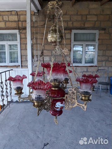 Люстра старинная бронза