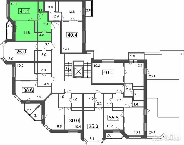 1-к квартира, 38.5 м², 6/7 эт.