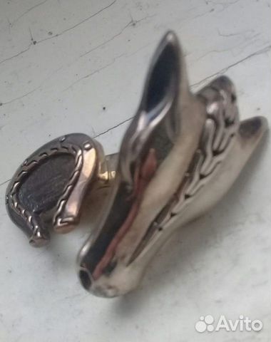 Запонки серебро