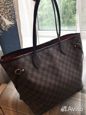 Louis Vuitton neverfull mm сумка шоппер оригинал