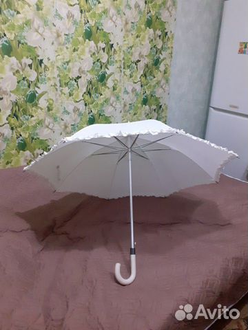 Зонт белый