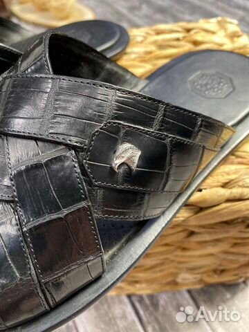 Шлепанцы Stefano Ricci крокодил