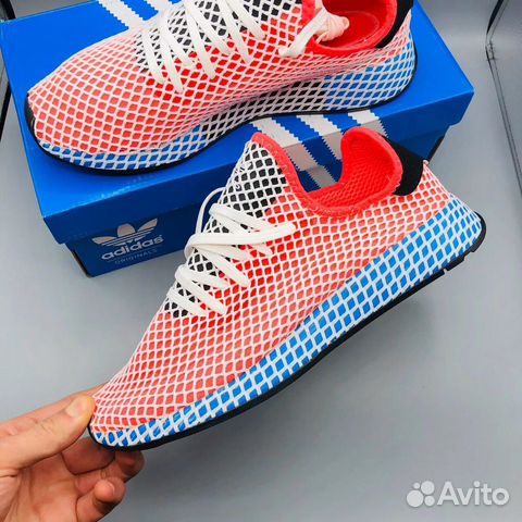 Кроссовки Adidas Дирапт красные