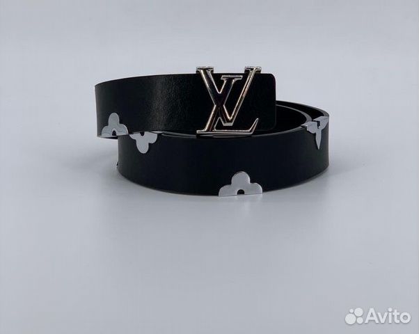 Новый женский черный ремень из кожи Louis Vuitton Новый женский черный ремень из кожи Louis Vuitton