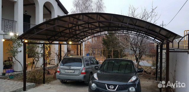 Навес из поликарбоната, профнастила, профлиста