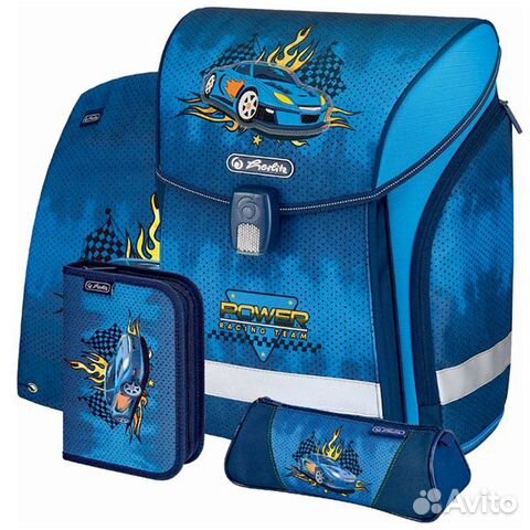 Новый Ранец Herlitz New Midi Race Car комплект