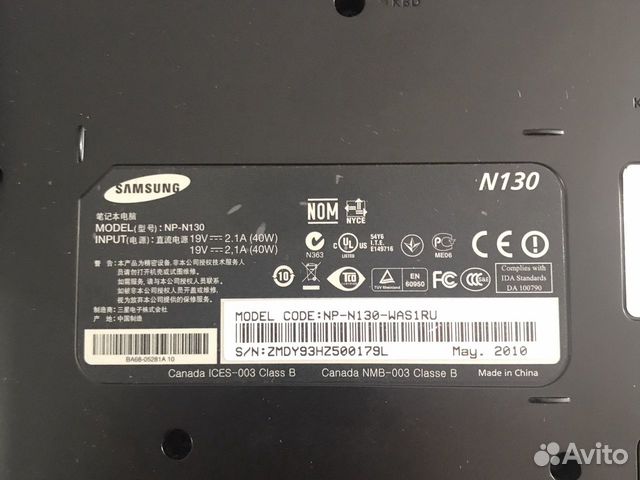 NetBook Samsung NP-N130 NetBook Samsung NP-N130