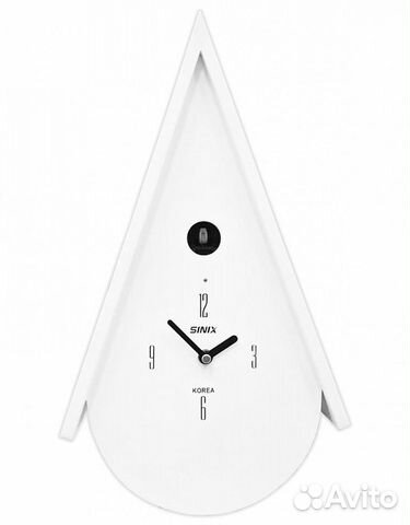 Настенные часы с кукушкой Sinix 502 W (белые)