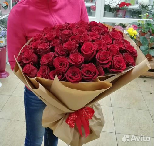 Розы 51 штука 60 см эквадор Розы 51 штука 60 см эквадор