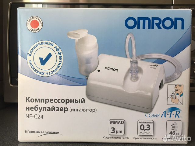 Ингалятор компрессорный Omron (небулайзер)