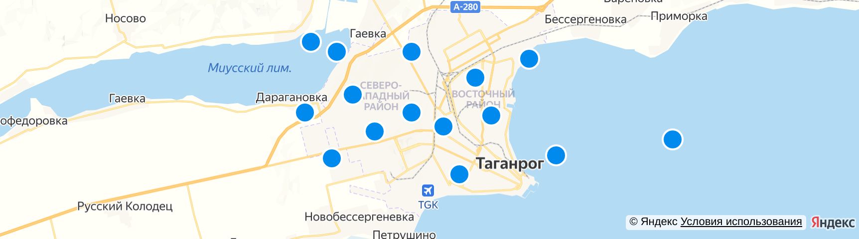 Бессергеновка таганрог карта