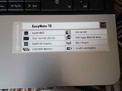 Ноутбук Packard Bell Easynote Te Цена
