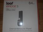 USB флэшка новая Leef iBridge 3 64Gb (черный), на