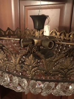 Бронзовая хрустальная люстра