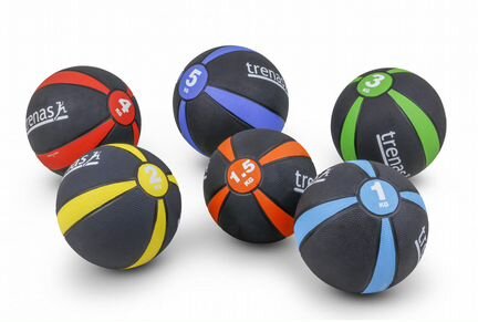 Мяч утяжелённый (медболл) 3-5 кг. Диаметр 22 см