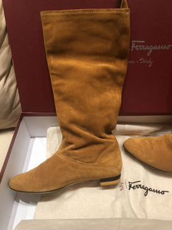 Salvatore Ferragamo сапоги замшевые, размер 37